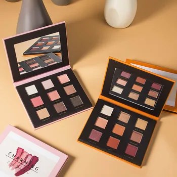 

Givenone 9 Color Charming Eyeshadow Palette Shimmer Matte Highly Pigmented Eye Shadow Powder Makeup Glitter Matt Shadow Pallete