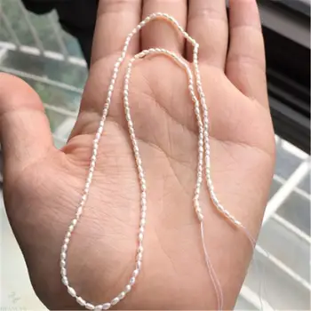 

2-3mm Natural Freshwater Pearl Mini Pearl DIY Accessories 15 inches Noble Light Classic Beautiful Fashion Temperament Small