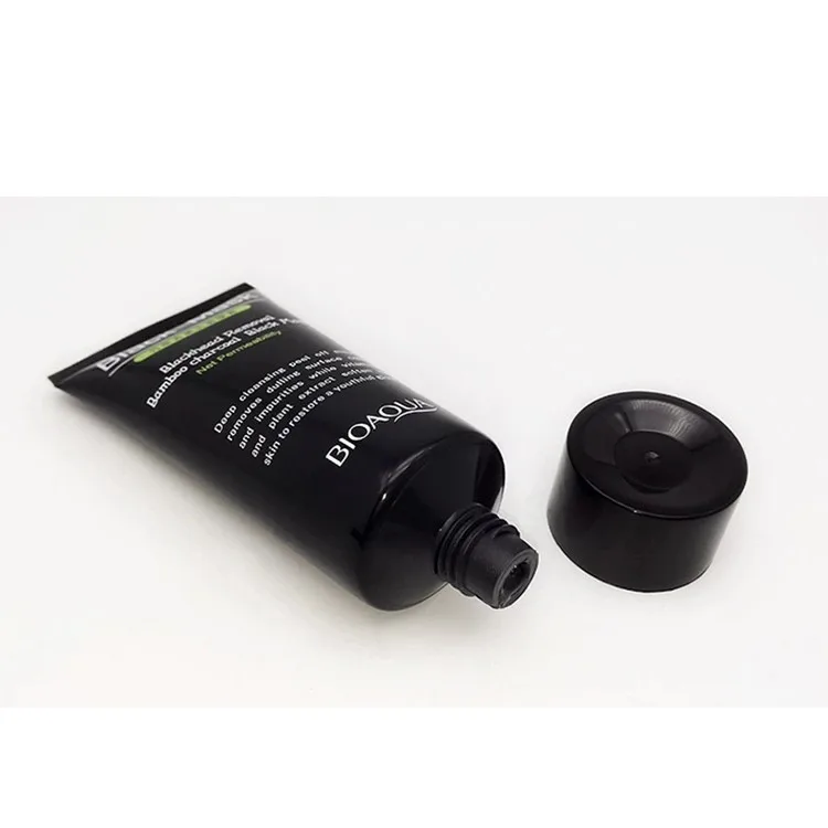 Deep Cleansing bamboo charcoal blackhead remover black mask ance treatment peel off black mask5