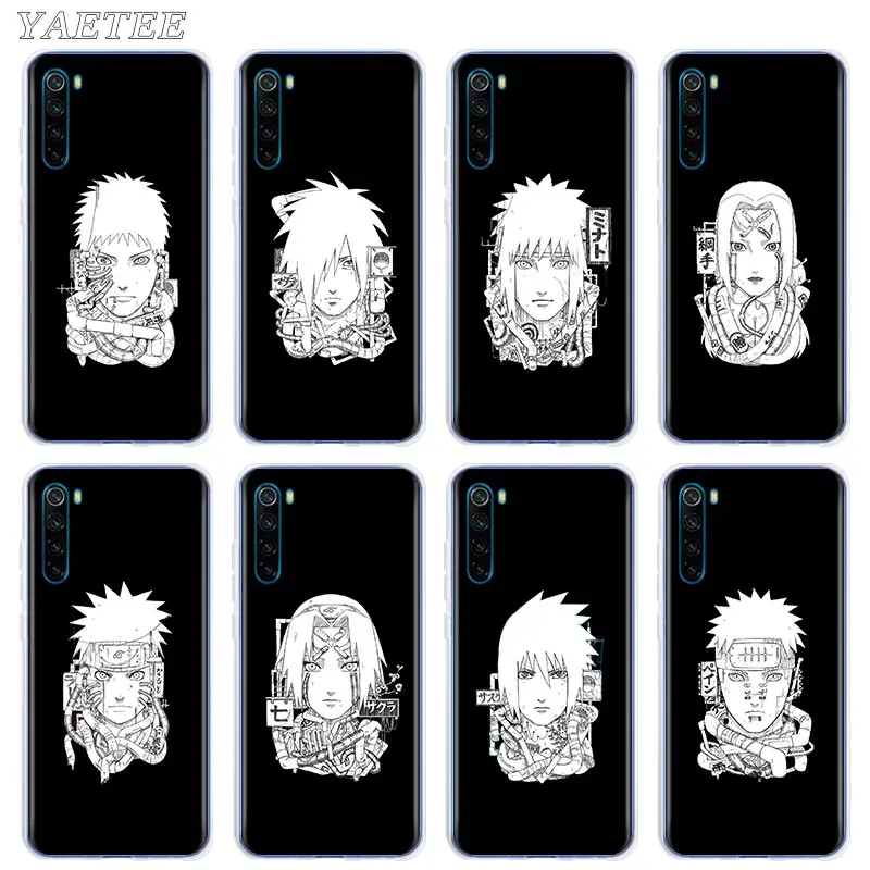 

Silicone Case For Xiaomi Redmi Note 9 9S 8 Pro 8T 7 Redmi 9 9A 9C 8 8A 7 7A 6 Ultra Thin Clear Back Shell Cover Naruto portrait