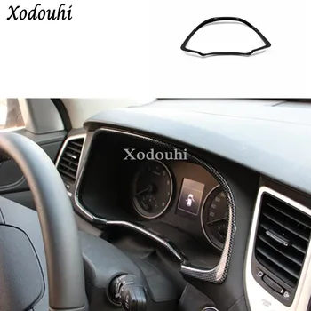 

For Hyundai Tucson 2019 2020 Car Garnish Detector Trim Carbon Fibre Dashboard Meter Instrument Panel Gauge Frame 1pcs