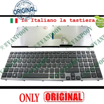 

New IT Notebook Laptop keyboard for Sony Vaio SVE15 SVE 15 SVE1511 SVE1511 E 15.5 Black *WITH Frame* Italian - 149031951