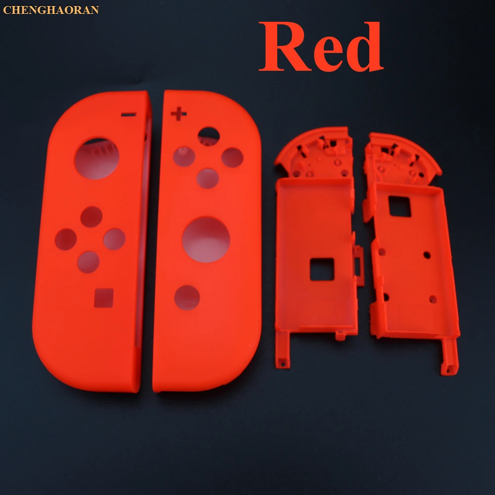 1х Твердый 14 цветов для переключателя NS Joy Con корпус на замену чехол для контроллера NX JoyCons зеленый розовый бирюзовый - Цвет: L Red