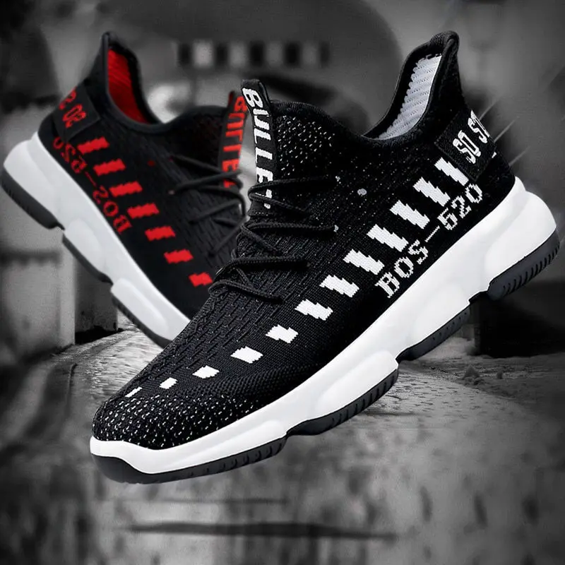 

2019 Spring New Style British Casual Shoes Men Daily Life Work Trend Versatile Breathable Fashion Athletic Shoes zhen fei Woven