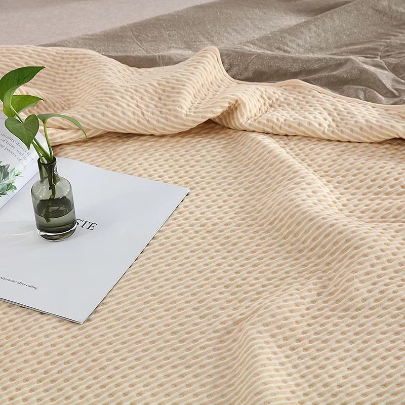 EMF Protection Blanket Pure silverorganic cotton 5G block Quit Size: 150x216cm Tan color thick