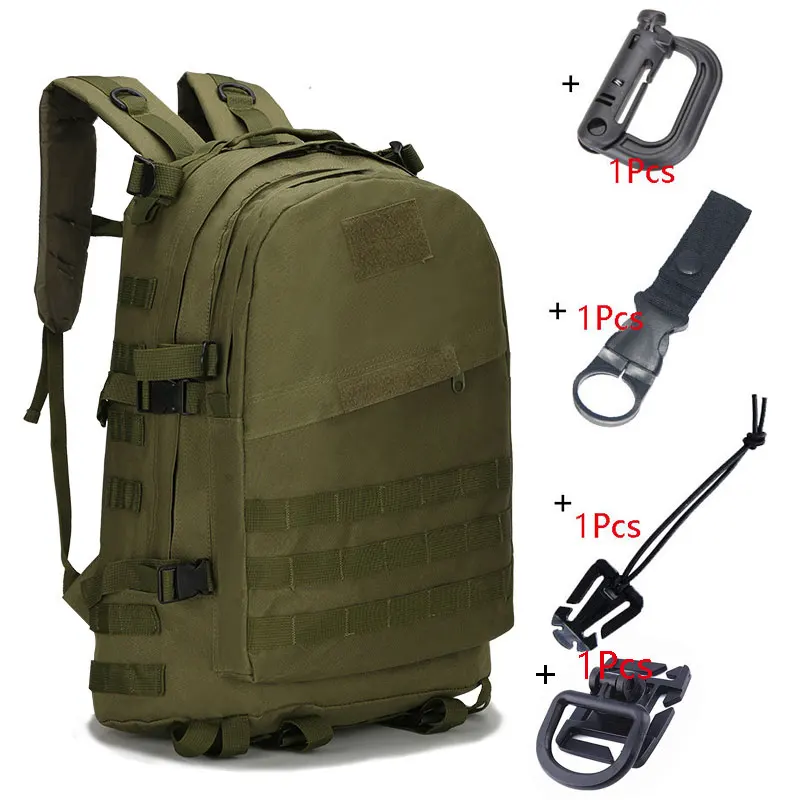 Военный рюкзак тактический Molle камуфляжная сумка для спорта на открытом воздухе, кемпинга, походов, рыбалки, охоты Водонепроницаемые рюкзаки - Цвет: Army green 2