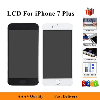 

White&Black 100% Tested Screen For iPhone 7 Plus 7+ LCD Screen Replacement Display with 3D Touch Screen Digitizer Assembly