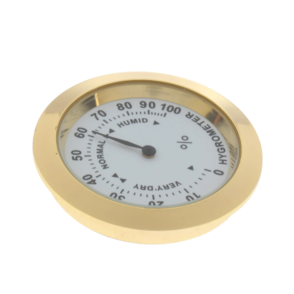 Durable Golden Guitars Hygrometer Humidity Meter for Acoustic/Wood Guitar Parts