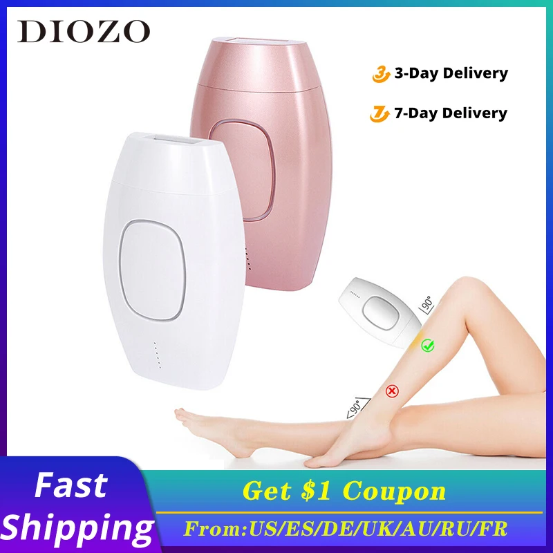 Depiladora láser indolora para mujer, depilación permanente IPL 600000, depiladora corporal Flash