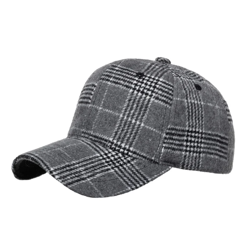 Plaid Baseball Cap For  Men Women Visor Hat Adjustable Outdoor Sports Sunhat Baseball Cap hat Sports Sunhat Baseball Cap hat ball caps for men Baseball Caps