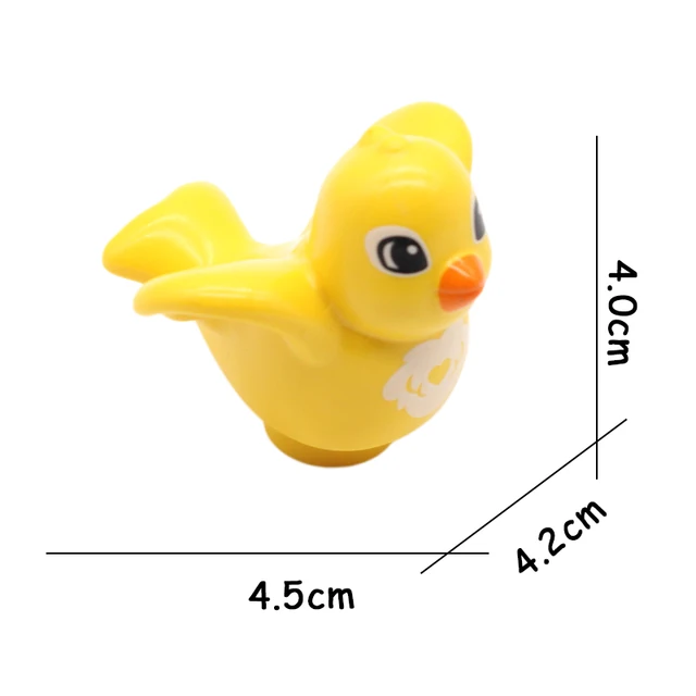 Big Size Building Blocks Animal Accessories Farm Figures Pig Rabbit Chicken Duck Dog Cat Bird horse Cow Sheep DIY Toys Gifts Bird