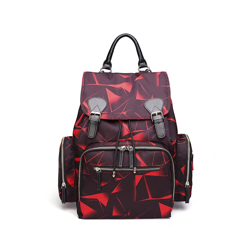 

2019 The New Mummy Bag High Capacity Backpack Fashion Mom Backpack Waterproof Portable Clutch nappy carry stroller nappy bag