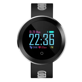 

Q8Pro Colorful Screen Bluetooth Waterproof Heart Rate Blood Pressure Pedometer Fitness Tracker Smart Watch Bracelet