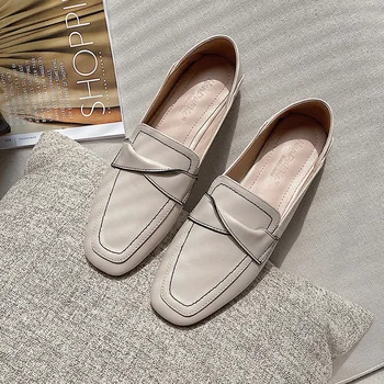 

Women Flats Black Pure Color Plus Small Size 33 34 Large 41 42 43 Suede Leather Pointed Toe Office Lady Flat Heel Shoes