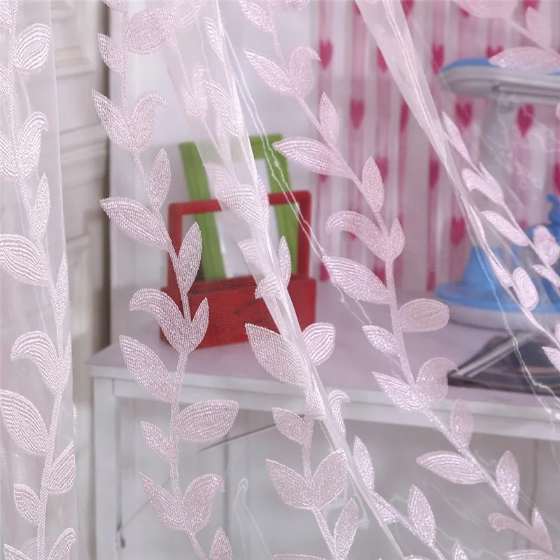 Романтичный отвесный лист с принтом двери Тюль-шторы для окон шарф драпировка вуаль подзоры простой стиль Гостиная Спальня украшение