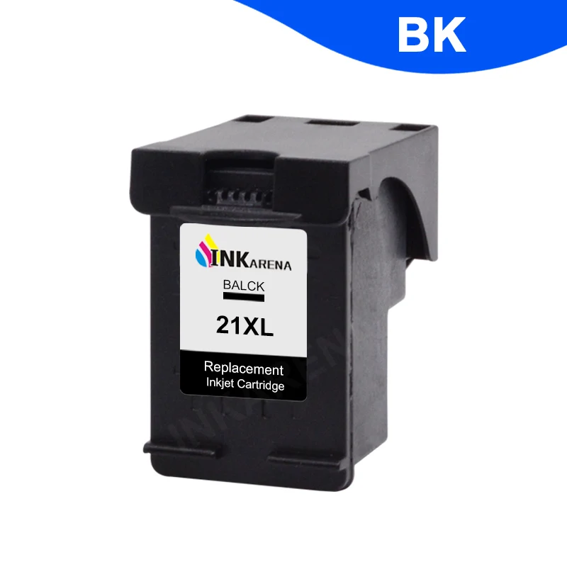 INKARENA 21 22 Remanufactured Ink Cartridge Replacement For HP21 22 Deskjet 3915 1530 1320 1455 F2100 F2180 F4100 F4180 Printer - Цвет: 21XL 1 x BK