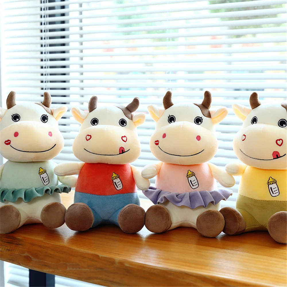 

Toy Cow Plush Pillow Cushion Kawaii Children Birthday Gift Anime Plush Stuffed Cute Pillows Funny Strawberry Cows For Kid Adult