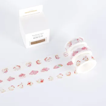 

3 pcs/pack Unicorn Rabbit Bullet Journal Washi Tape Cute Adhesive Tape DIY Scrapbooking Stickers Stationery Label Masking tapes