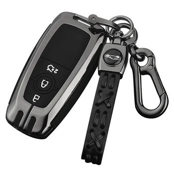 

Zinc Alloy 3 buttons Car Key Case For Ford Fusion Mustang Explorer F150 F250 F350 2018 EcoSport Edge S-MAX Ranger Lincoln Mondeo