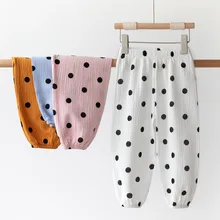 

2021 Baby Boys Girls Summer Cotton Harem Baggy Pants Kids Clothes Children Trousers Breathable