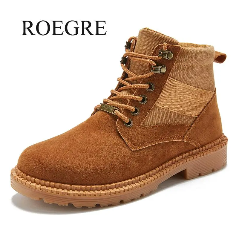 

2019 New Men Casual Leather Shoes Men Martins Leather Shoes Work Safety Shoes Winter Waterproof Ankle Botas Men Shoes Leather