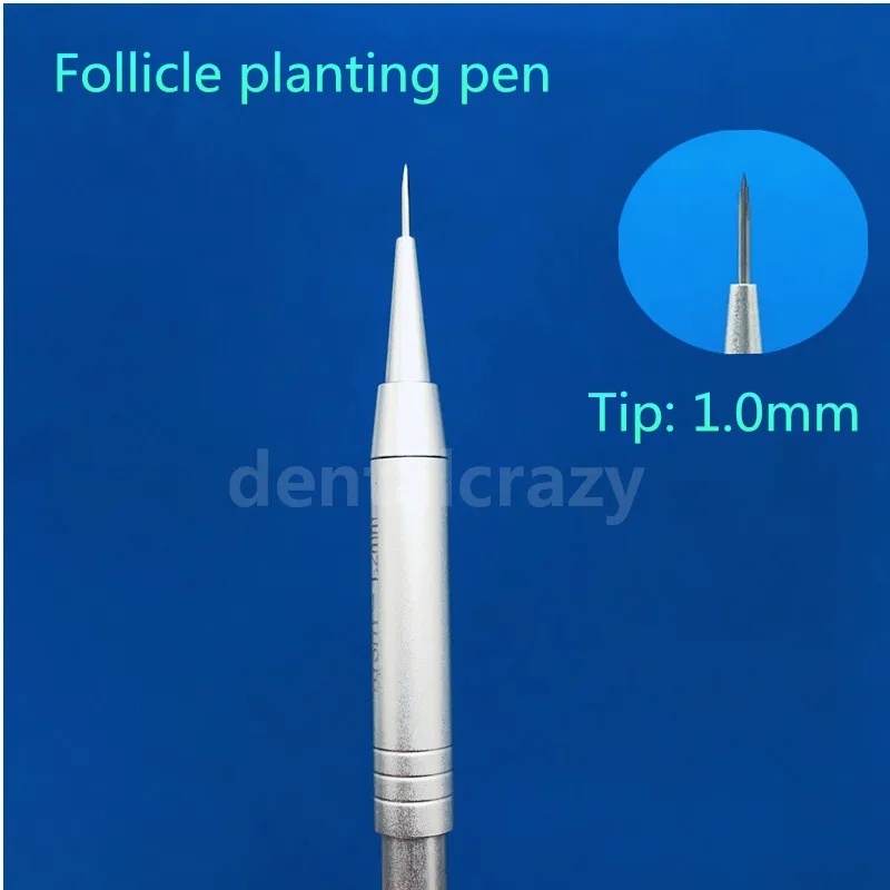 1set - 1.0mm Ручные имплантированные инструменты для трансплантации бровей волос ручка для волос Инструменты волосяные фолликулы посадки наконечники для ручек волос plantingHigh качество - Цвет: 1set - 1.0mm
