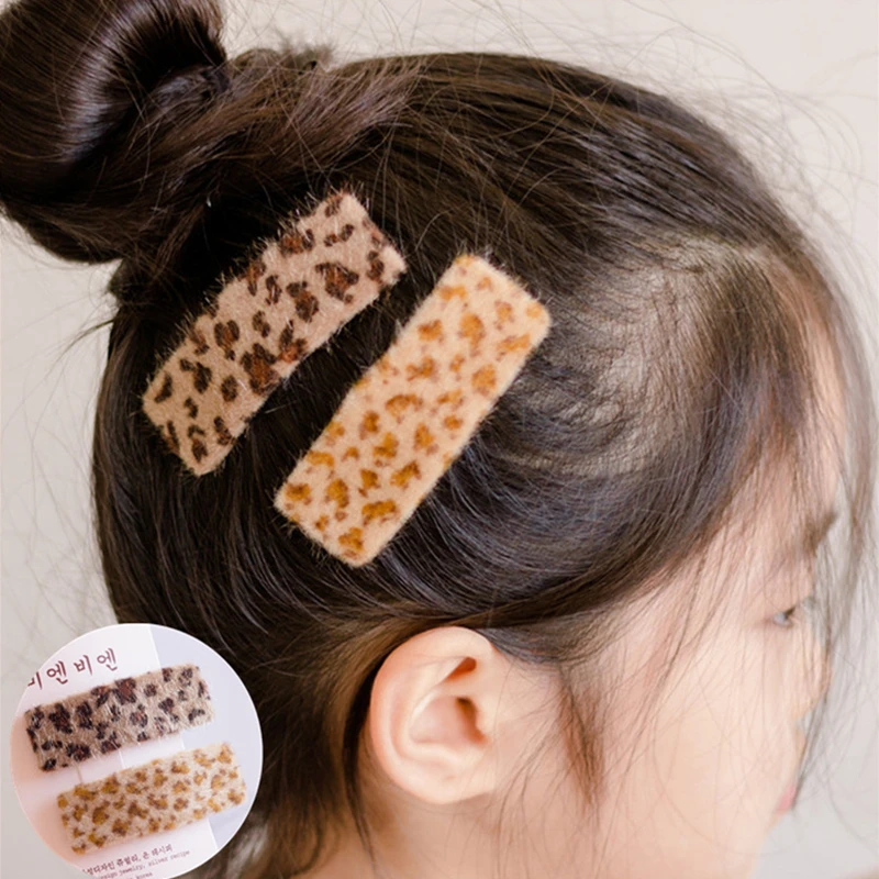 M MISM INS Fashion Leopard Hair Pins Vintage BB Clip Girls Barrettes Hairband Geometric Hairgrips Korean Style Hair Accessorie