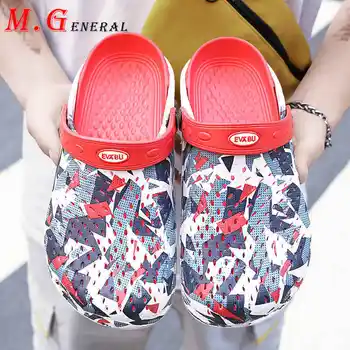 

Couple Lover Casual Sandals Men Hollow Summer Shoes Breathable Men's Slippers Lightweight Mens Beach Shoes Outdoor Flat Shoe C15