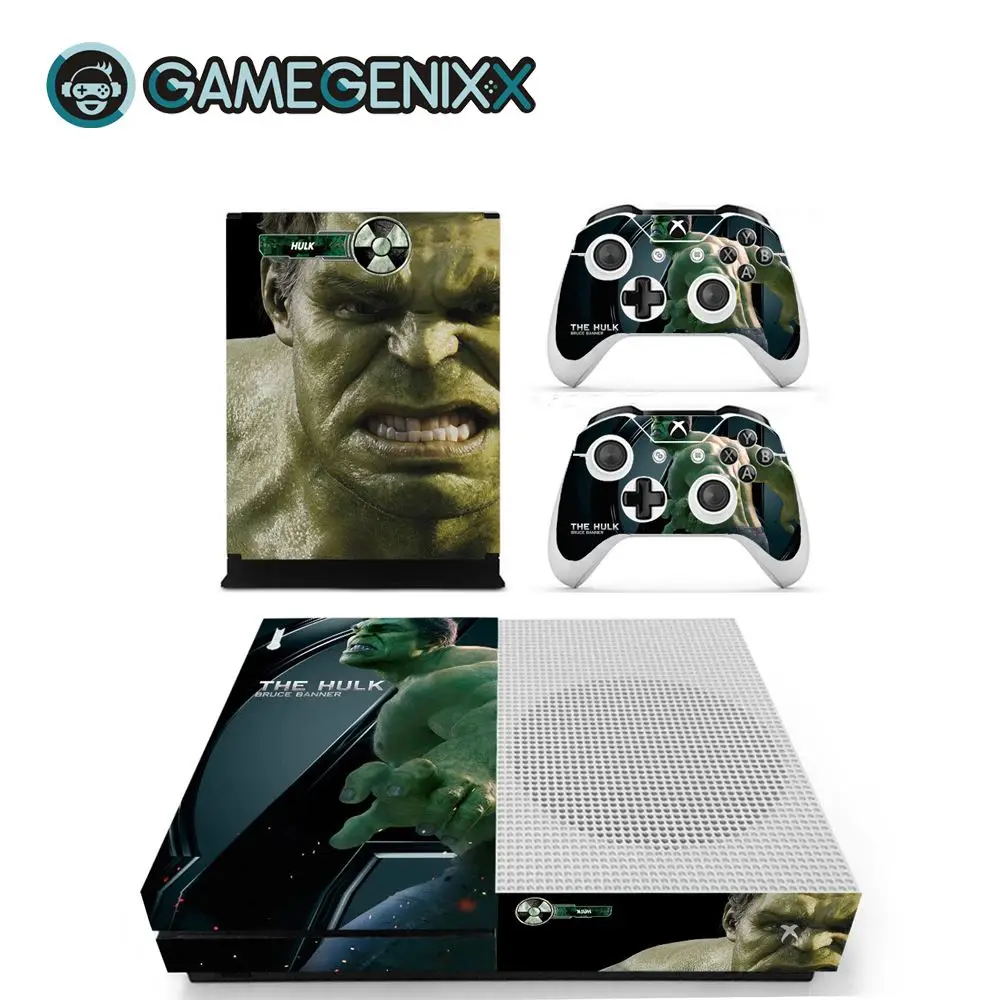 GAMEGENIXX виток винилопласта с наклейкой для Xbox One Slim консоли и 2 контроллера-Мстители