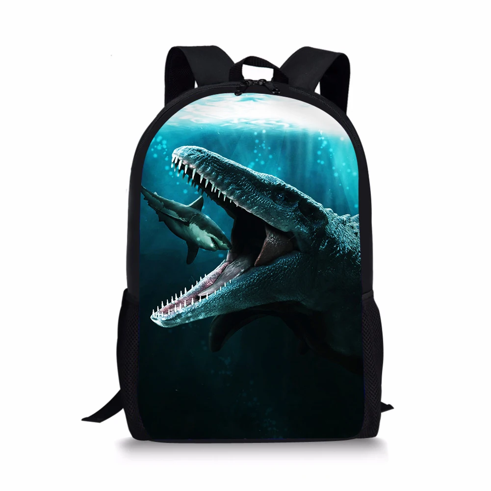 As Picture ThiKin 3D Mosasaurus динозавр школьный портфель с рисунком набор/3 шт. для мальчиков-подростков Дети Классный ежедневник сумки студентов Mochilas - Цвет: As Picture