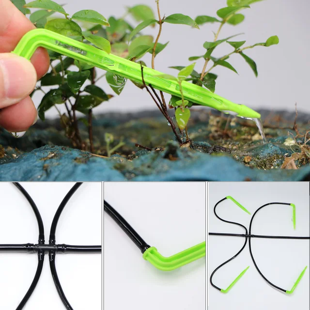 50Db Green Bend Nyíl Csepegtető Mikro Öntözőkészlet Kibocsátók 3/5 Mm -Es Tömlőkert -Öntözéshez Micro Dripper Greenhece - Image 4