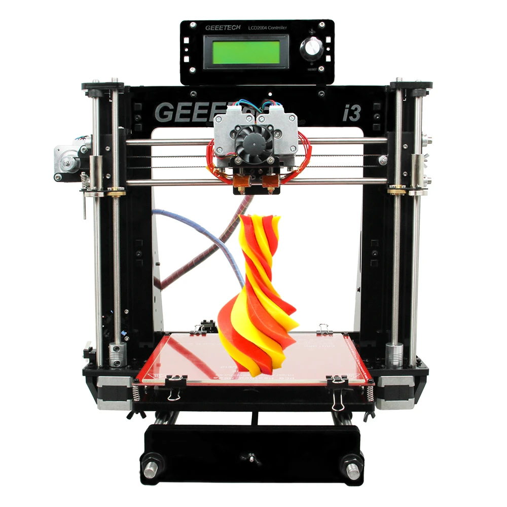 Двойной экструдер двойные головки Reprap 3D Printer Prusa I3 двухцветная печать High Resolution