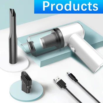 

Portable Mini Wireless Car Vacuum Cleaner Wet Dry Dual Use Handheld Auto Vacuum Cleaner for Car Interior & Home Cleaning