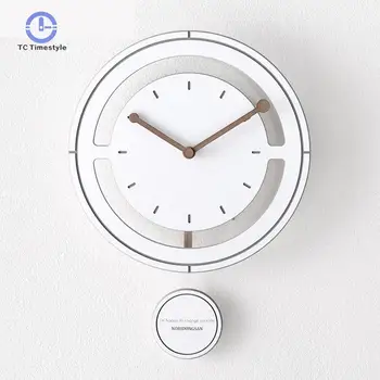 

Wall Clock Swing Art Nordic Clocks Living Room Personality Fashion Modern Minimalist Bedroom Clock Silent Pendulum Clocks