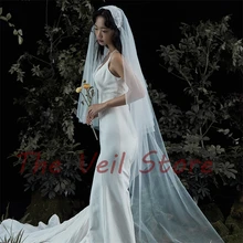 Длинные Соборные свадебные аксессуары для вуалей для невест 2 т Кружева Тюль Винтаж Джульетта крышка вуаль velo sposa de novia largo цвета слоновой кости