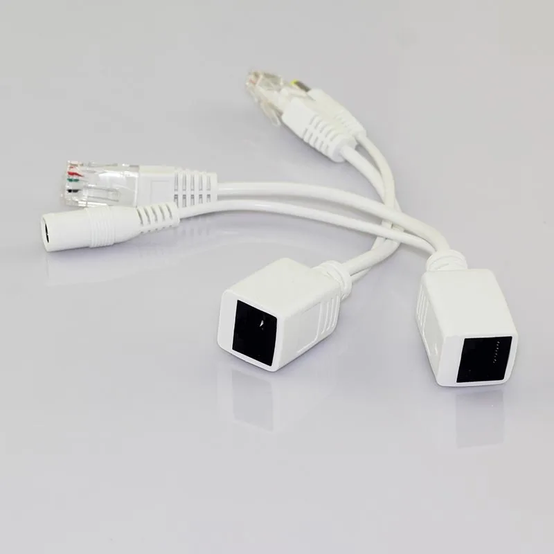 5 пар 12 В CCTV источник питания Rj45 Сплиттер камеры безопасности Poe адаптер Аксессуары коннектор Poe кабель M20
