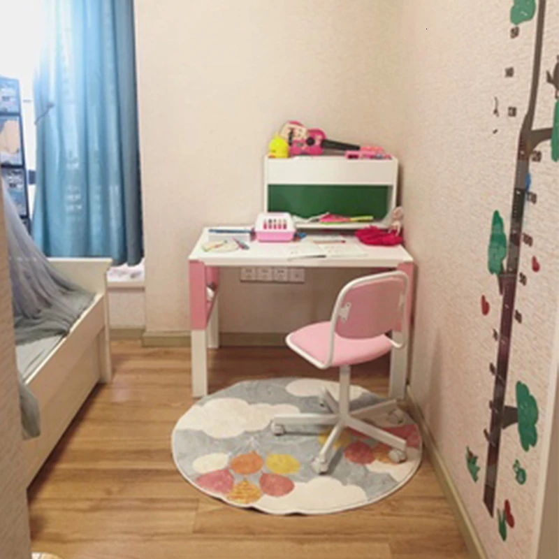 RFWCAK Round Carpet For Living Room Babys Play Mats Kids Crawling Rugs Bedroom Area Rug Enfant Tapete Para Sala Baby Room Decor