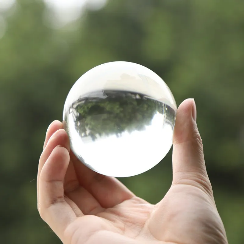 Clear Glass Crystal Ball Healing Sphere Photography Props Gifts new Artificial Decorative Balls Spheres Photo | Дом и сад