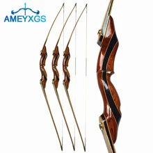 62inch 30-55lbs Archery Recurve Bow American Hunting Bow Takedown Longbow Right Hand for Outdoor Camping Shooting Accessories