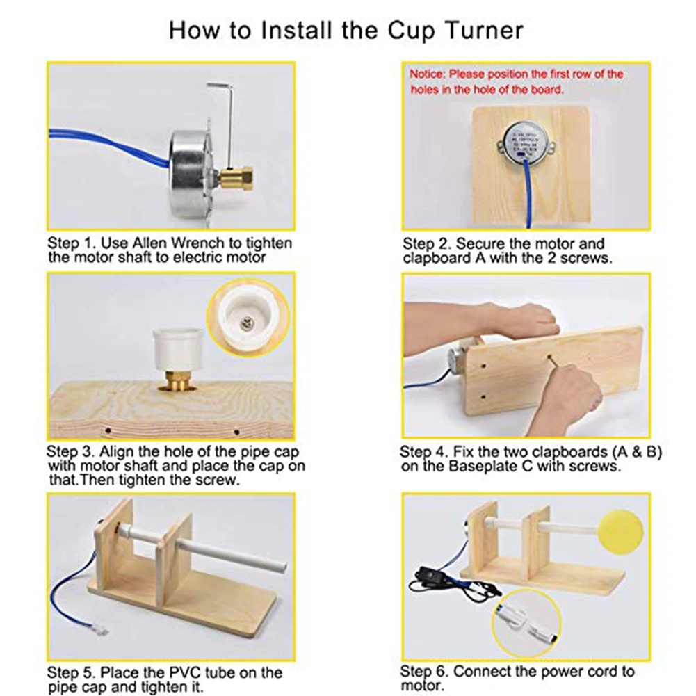 AC 100-127V 4W Cup Turner для эпоксидной смолы ремесла& Tumblers Cup Spinner Cuptisserie токарная машина DIY Cup