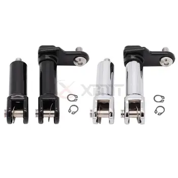 

Motorcycle Passenger Iron Foot Pegs Footrests Support Brackets Mounts For Harley Softail 08-17 Slim FLS FLSS Cross Bones 08-11