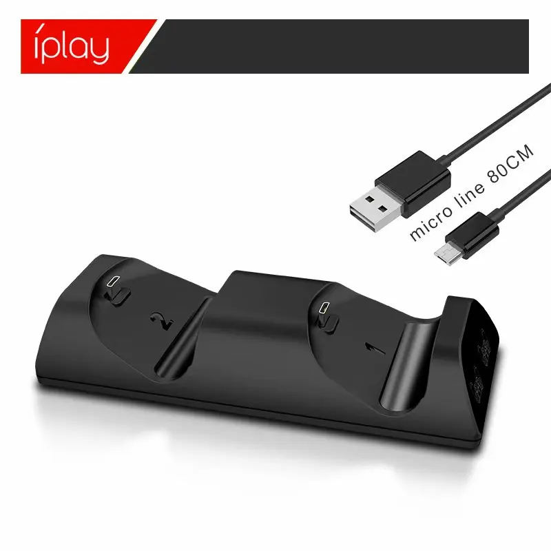 Для PS4 контроллер зарядное устройство Led док-станция для зарядки с USB 3 в 1 док-станция для PS4 PRO SLIM