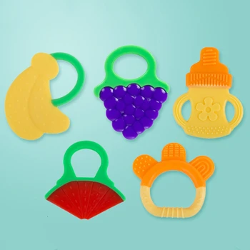 

Baby Fruit Teether Nipple Safety Silicone Teethers Newborn Teething Sleeping Toys Infant Dental Care Toothbrush Nursing Gift