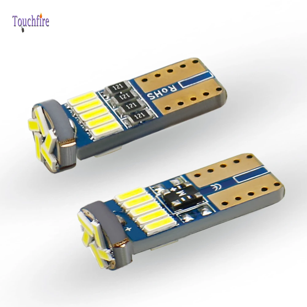 100 шт. T10 W5W 194 Canbus автомобильная лампа 4014SMD 15LED боковой маркер автомобильный плафон внутреннего освещения Чтение номерного знака парковки свет