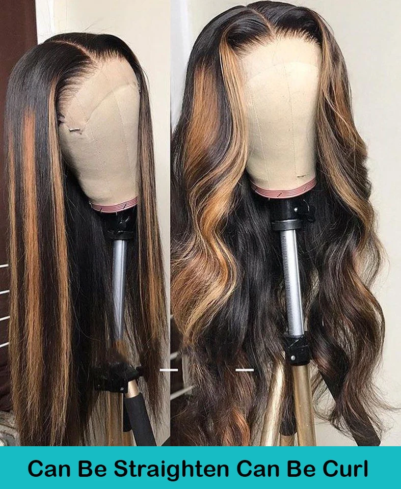 13x6-Lace-Front-Human-Hair-Wigs-Straight-Highlight-Honey-Blonde-Brown-360-Lace-Frontal-Wig-Pre (2)