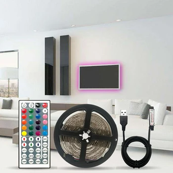 

Multi-functional 5V USB LED Flexible RGB Strip Light Color Change Practical Durable TV Desktop Background Lamp Tape