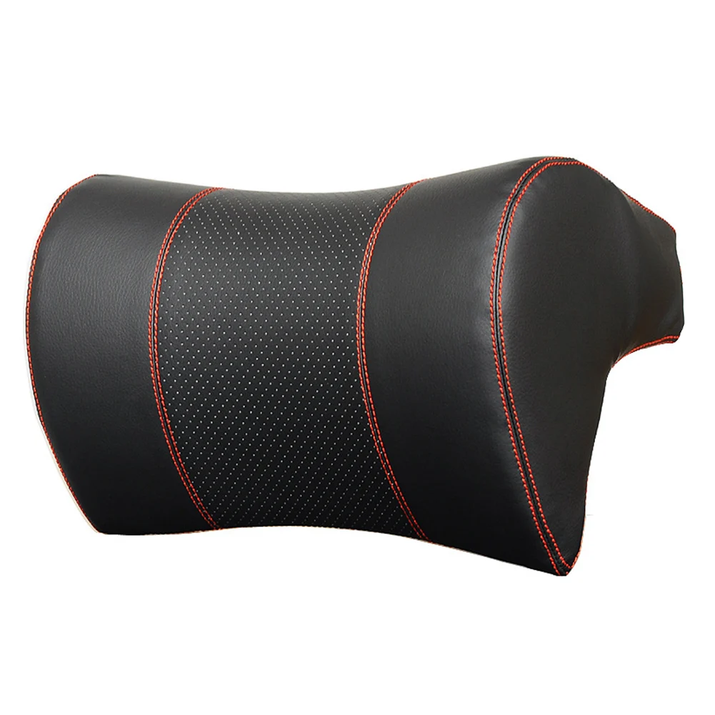 Red Line Comfortable Шея Подушка Эластичный путешествия спальный однотонные аксессуары для салона автомобиля всесезонные эргономичный усталость уменьшить отдыха из пены с эффектом памяти - Цвет: Red Line Comfortable