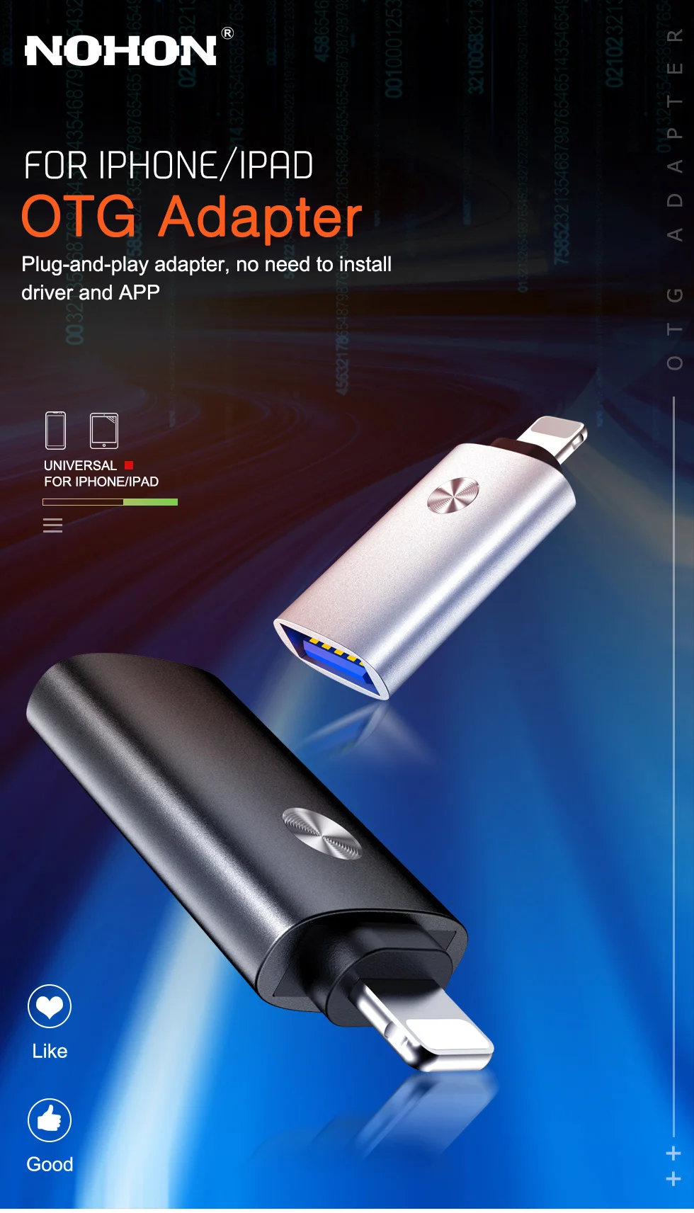 USB OTG адаптер для iPhone 11 Pro Xs Max XR X 6 6s 7 8 Plus iPad iOS 12 13 конвертер синхронизации данных MIDI пианино клавиатура Камера U диск