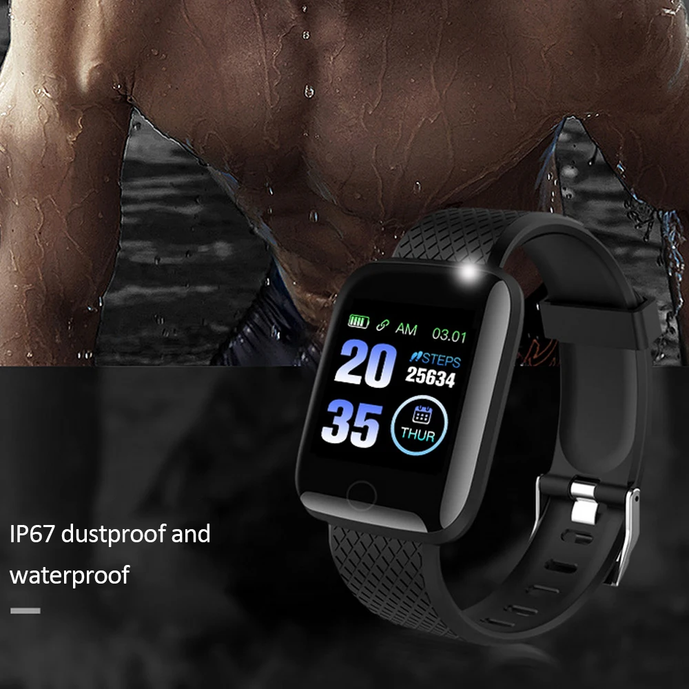116 плюс умный Браслет D13 спортивный фитнес умный Браслет измерения артериального давления часы шагомер для смартфона часы