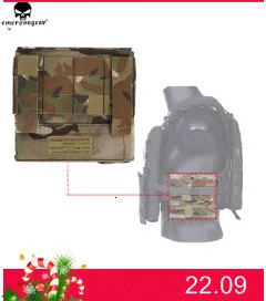 EMERSON gear тактический PRC 148/152 Радио Чехол охотничий Пейнтбол боевое снаряжение для страйкбола Molle Радио Держатель мультикам черный EM8350